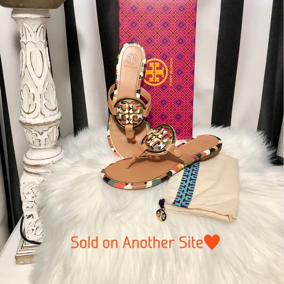 Tory Burch Miller Metal Logo Sandal🧡 - Picture 4 of 12